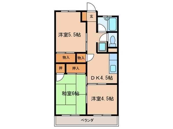 第１富士マンションＡ棟の物件間取画像